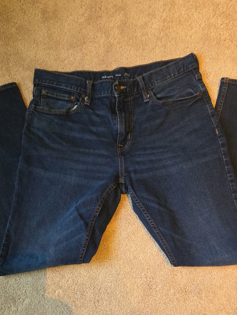 Old Navy Navy Blue Slim Straight Jeans